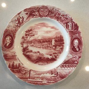Vintage Meier & Frank Plate - Oregon